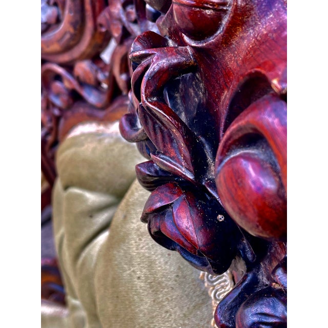 Mid 19th Century John Belter Style Laminated Rosewood High Relief Victorian Side Chairs a Pair For Sale - Image 10 of 12