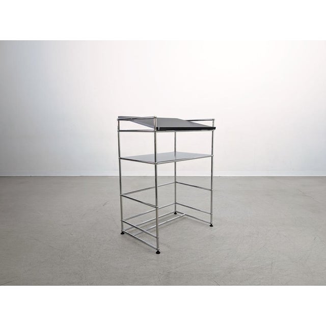 Postmodern Black Standing Desk by Fritz Haller for USM Haller For Sale - Image 3 of 9