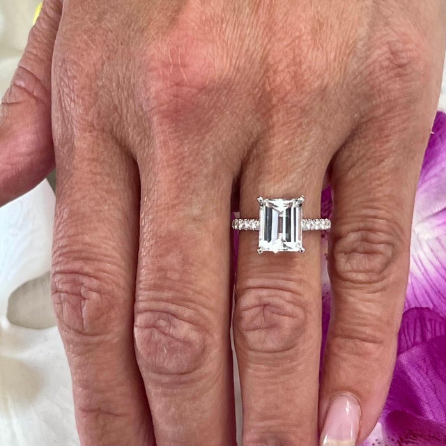 Natural Aquamarine Diamond Ring Size 6.5 14k W Gold 3.18 TCW Certified $4,975 217845 THIS AQUAMARINE SHIMMERS LIKE A...