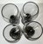 Mid-Century Modern Vintage Libbey Classic Smoke Stemmed Footed Wine Glasses - Set of 4 For Sale - Image 3 of 6