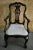 1940s Carved Mahogany Armchair Antique Queen Anne Georgian Shell Motif Accent For Sale - Image 5 of 13