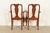 Henkel Harris Queen Anne Solid Cherry Wood Dining Chairs, Set of Eight For Sale - Image 13 of 14