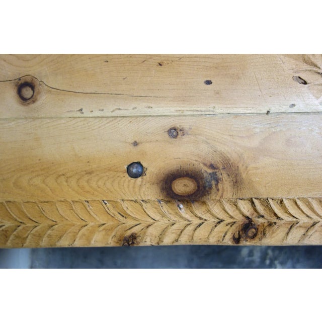 Large Folk Art Sculpted Sled Coffee Table, France, 19th Century For Sale - Image 13 of 15