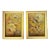 Petite Framed Floral Paintings, a Pair For Sale