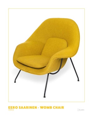 Womb Chair Print - Mid-Century Design Photograph (11x14 Print)