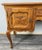 Vintage French Louis XVI Style Carved Oak Desk For Sale - Image 5 of 13