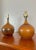 Ceramic Pair of Medium Brown Ceramic Bulb Table Lamps | by Lotte and Gunnar Bostlund For Sale - Image 7 of 11