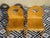 Set of 2 original, sturdy, and comfortable chairs in very light wood. The seat and backrest are made of laminated wood on...