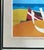 Wood Mid Century Modernist Abstract Landscape Painting - A Boat Sits on a Beach Under a Blue Sky- Signed For Sale - Image 7 of 9