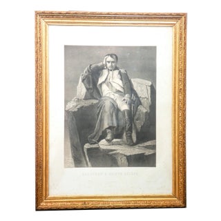 C. J. Fuhr & J. A. Lafosse, Napoleon in Sainte-Helene, 1859, Lithograph, Framed For Sale