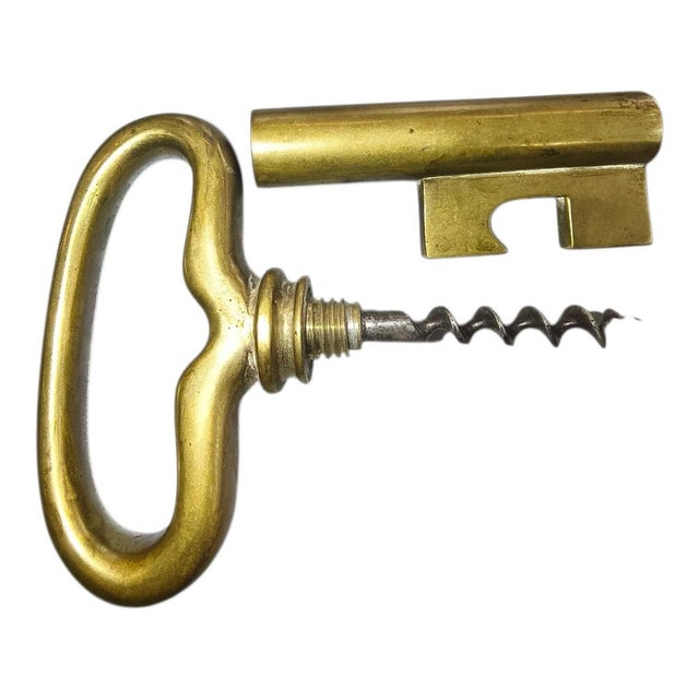 Large Key Corkscrew and Bottle Opener by Carl Auböck for Werkstätte Carl Auböck, Vienna, 1960s For Sale - Image 3 of 4
