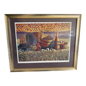 Jack Gunther Baskets Framed, Signed, Numbered Print