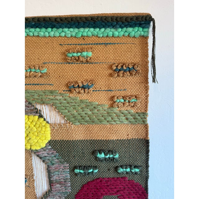 Brazilian Modern Natural Fiber Wall Art Tapestry, 1980s For Sale - Image 9 of 12