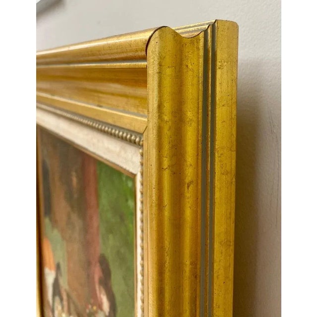 N. Henry Bingham Impressionistic Oil on Canvas of a Family Reunion, Signed For Sale - Image 9 of 12