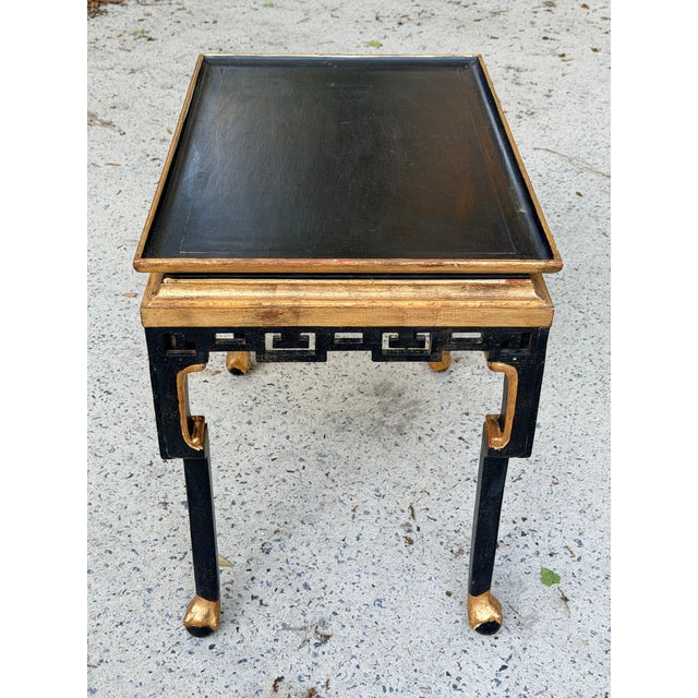 Japanese Japanese Antique Kasuga Table Gilt Decorated Black Painted Table For Sale - Image 3 of 17