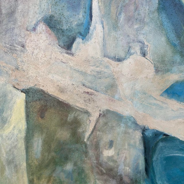 1960s H Norman Schnepf “Emerging Solids #2” Painting For Sale - Image 4 of 12