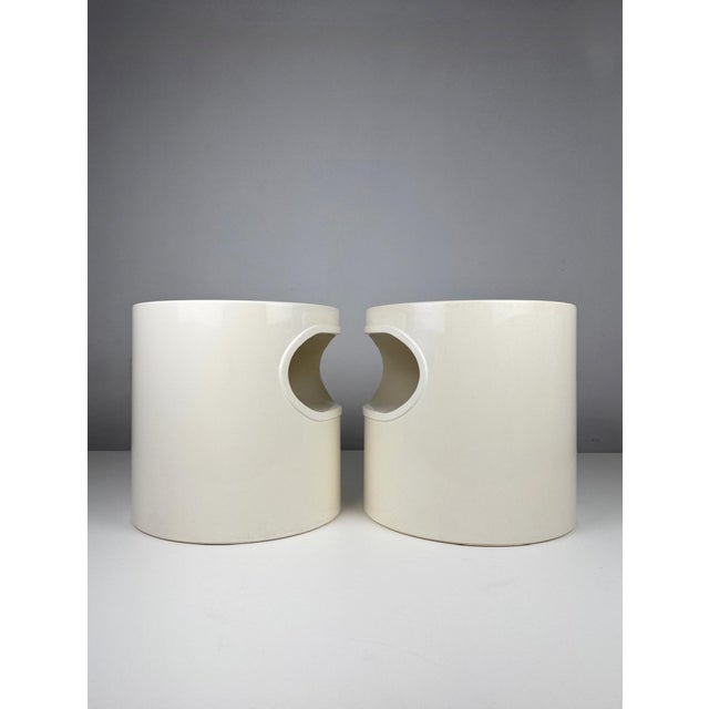 Giano-Giano-Vano Tables by Emma Gismondi for Artemide, Italy, 1970s, Set of 2, in Good conditions. Designed 1970 to 1979...