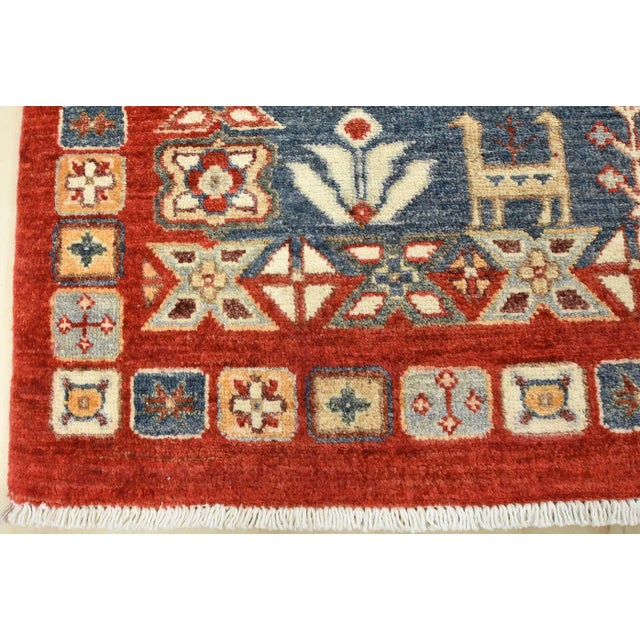 Gabbeh Rug 9’1” X 12’2” Multicolor Wool Hand-Knotted Oriental Carpet For Sale - Image 11 of 14