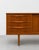 Mid Century Modern Teak Sled Leg Credenza | Scandinavian Sideboard | Danish Modern Buffet Cabinet, Made in England, C. 1960’s For Sale In New York - Image 6 of 12