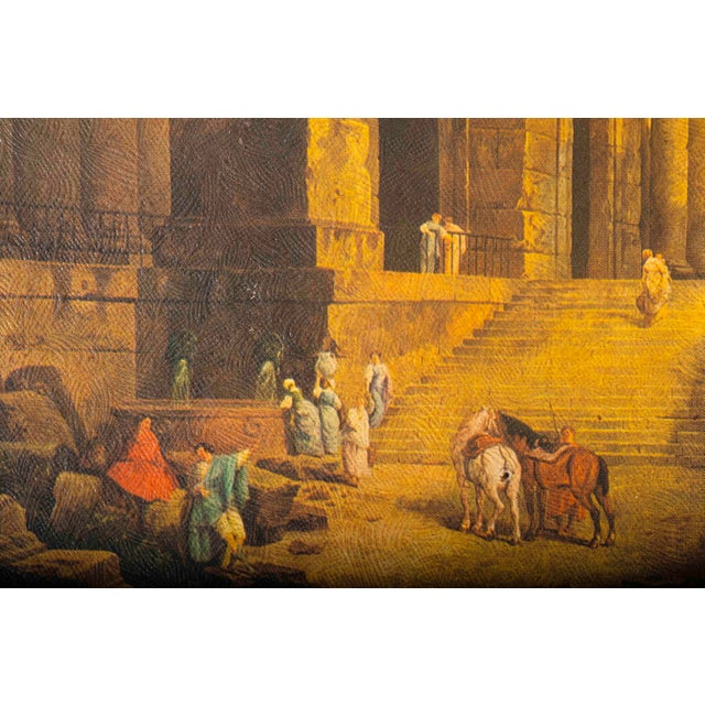 Vintage Old World Architectural Ruins Prints After Hubert Robert in Ornate Gilt Frames, Pair For Sale - Image 10 of 18
