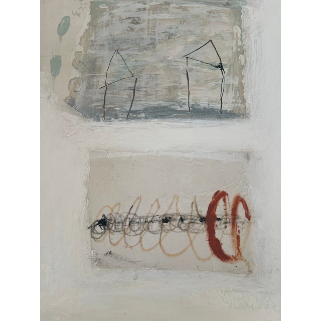 It Was a Hurricane and Then It Wasn't, Painting, Collage on Wood For Sale - Image 4 of 17