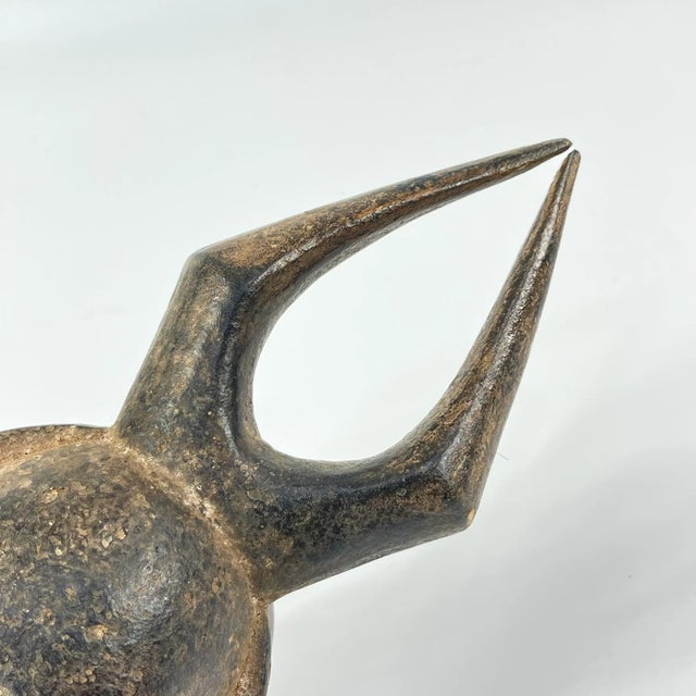 Brown Early 20th Century Djimini Ligbi Do Society Passport Mask Côte d'Ivoire For Sale - Image 8 of 8