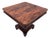 Antique American Empire Revival Figured Walnut Pedestal Game Table For Sale