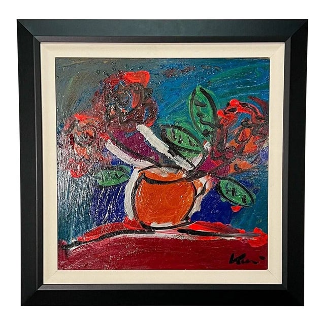 Peter Keil Abstract Expressionist Oil Painting For Sale