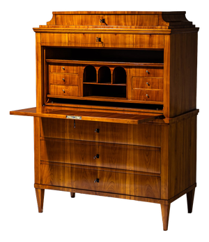 Biedermeier Secretaire Desk in Cherrywood, Germany, 1820