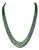 250ct Fine Emerald Beads 4 Line Necklace with 14 Kt Yellow Gold Clasp Adjustable For Sale