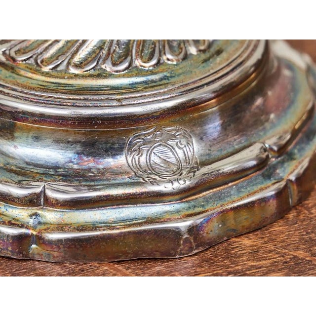 2000 - 2009 Silver-Plated Bronze 3-Armed Candelabras, Set of 2 For Sale - Image 5 of 10