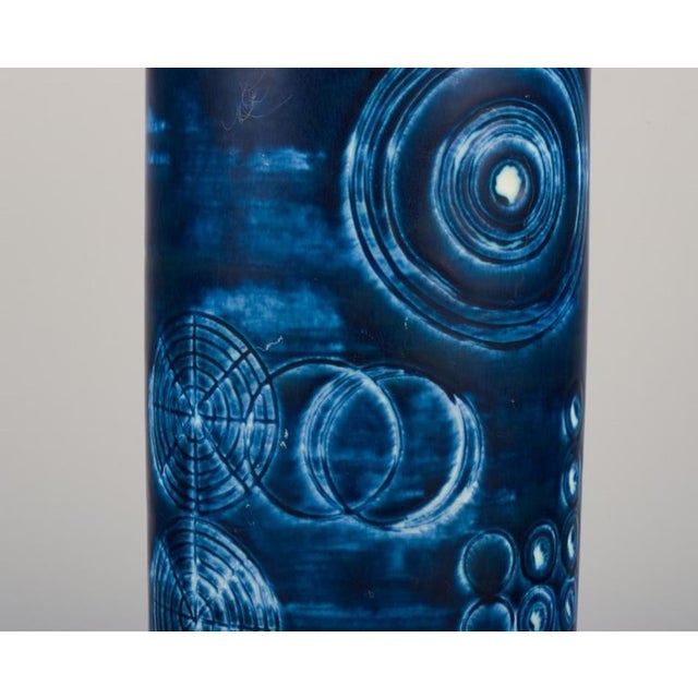 Large Modernist Ceramic Sarek Vase by Olle Alberius for Rörstrand For Sale - Image 4 of 7