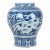 19th Century Ching Dynasty Blue and White Temple Vase For Sale