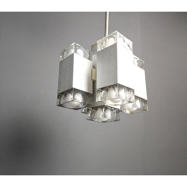 Vintage Italian Cubic Pendant attributed to Gaetano Sciolari, 1970s For Sale - Image 9 of 14