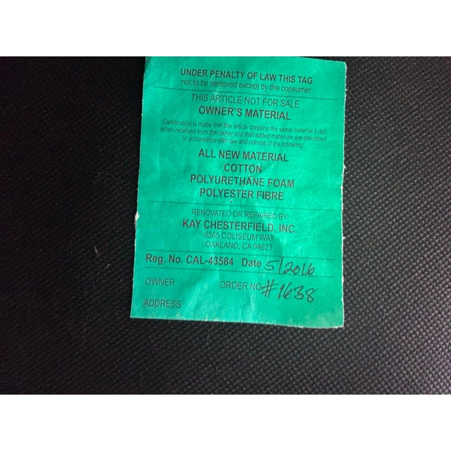 Mid Century Modern Tufted Red Velvet Sofas- a Pair For Sale - Image 12 of 12