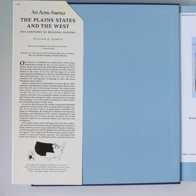 1990s 1990s William H. Gerdts “Art Across America: The Plains States and the West” Art Book For Sale - Image 5 of 17