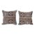 Turkish Carpet Rug Cushion Cover - a Pair For Sale