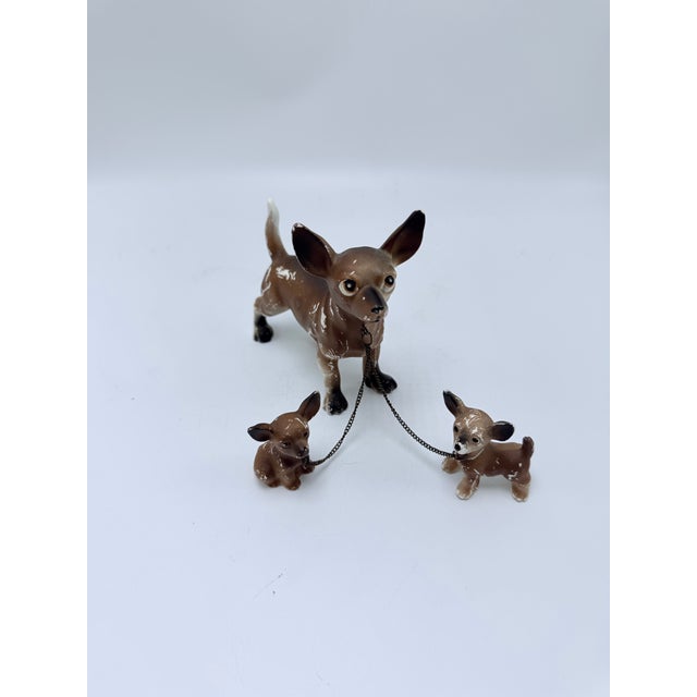 Boho Chic Vintage Chihuahua Ceramic Figurine For Sale - Image 3 of 7