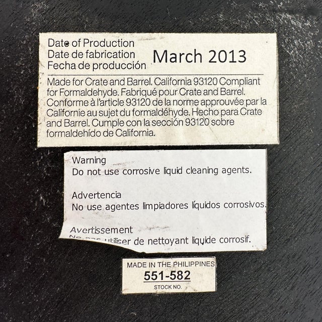 Modern Brass and Pen Shell Nesting Accent Tables by Crate and Barrel For Sale - Image 12 of 12