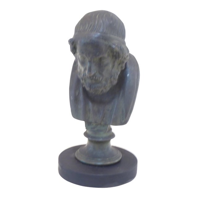 Antique Bronze Bust of Homer For Sale