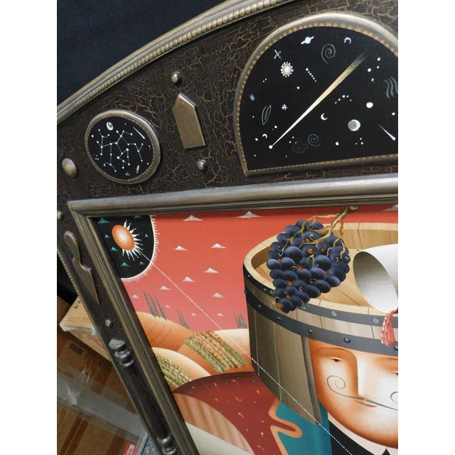 Anton Arkhipov "Fall Bright . The Cosmological Theory" Original Oil on Canvas For Sale In Denver - Image 6 of 15