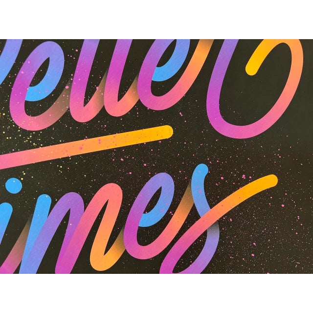 It's a Living, Nyc C.2017 "Better Times" Screen For Sale - Image 9 of 10
