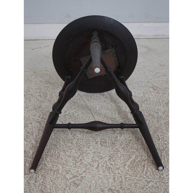 Wallace Nutting Tripod Turned Leg Table For Sale - Image 11 of 12