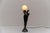 The lamp need 1 x e27 / e26 edison screw fit bulb, is wired, and in working condition. It runs both on 110 / 230 volt....