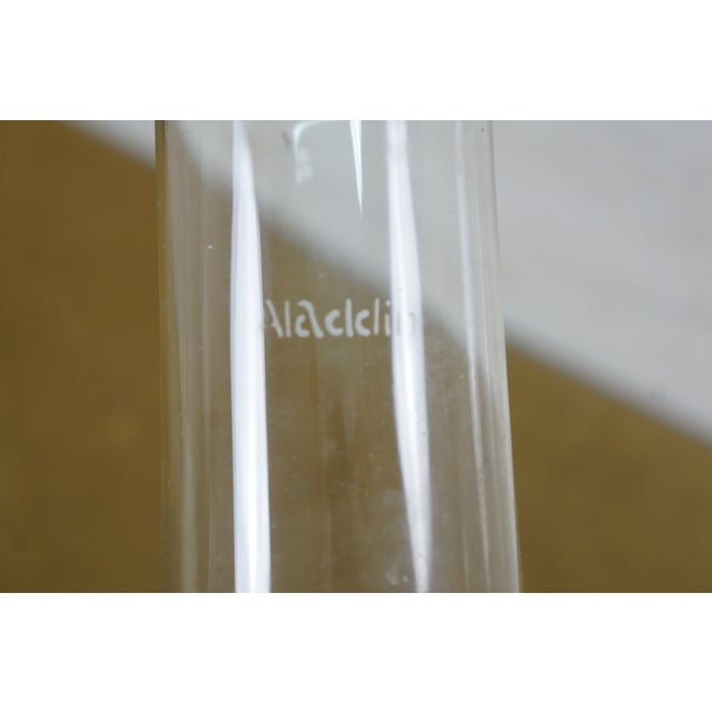 1970's Aladdin #23 Milk Glass Floral Kerosene Hurricane Oil Lamp Lantern 21" For Sale - Image 10 of 15