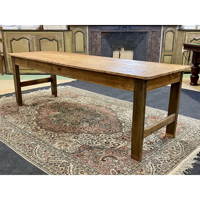 Antique Farmhouse Table in Fir and Chestnut, 1800s For Sale - Image 16 of 18