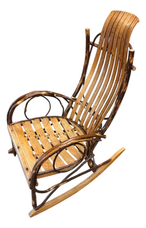 Late 20th Century Hickory Bentwood Rocking Chair