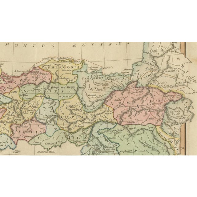 Paper World Map of Greece, Asia Minor and Levant by Wilkinson, 1817 For Sale - Image 7 of 9