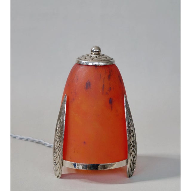 Art Deco French Art Deco Table Lamp by E. Val & Charles Schneider 1920s France For Sale - Image 3 of 11