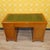 Edwardian English Desk in Yew Wood and Green Embossed Leather Top, 1960s For Sale - Image 9 of 16